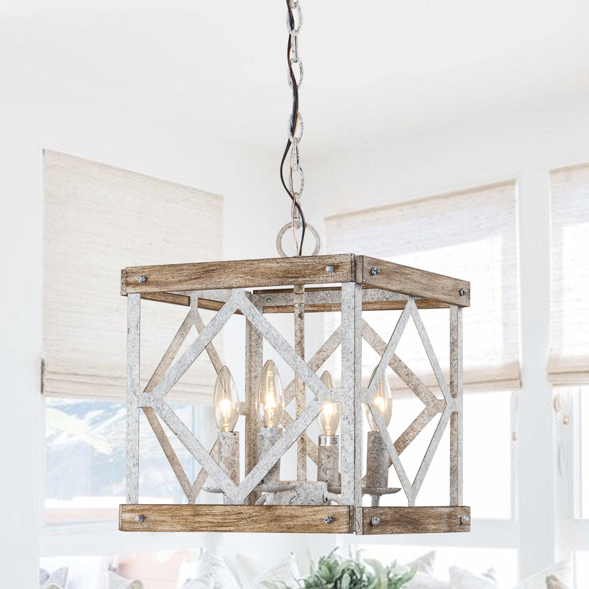 Zelaeora Individual Creativity 4 - Light Wooden Metal Pendant Lamp - Lamp Copper
