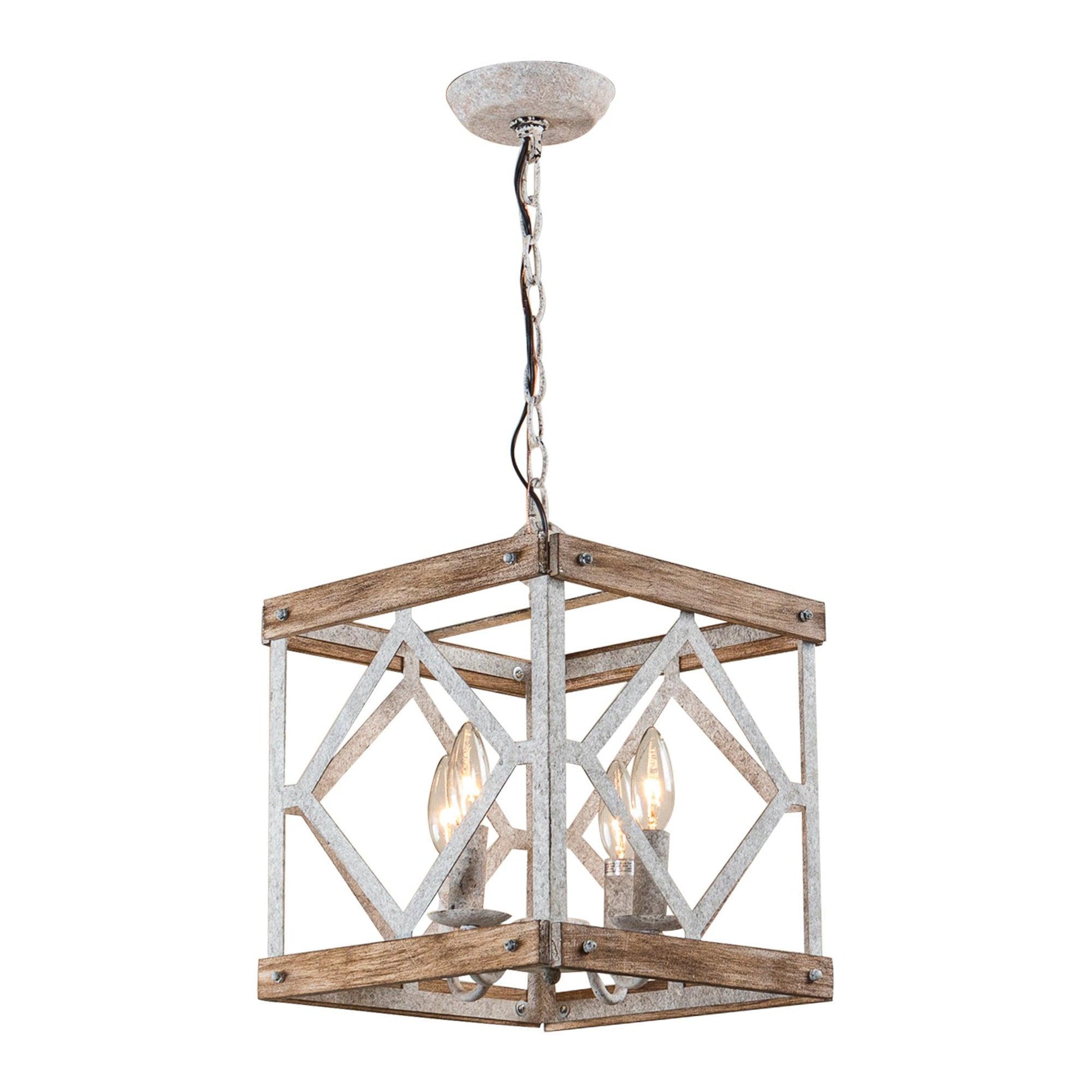Zelaeora Individual Creativity 4 - Light Wooden Metal Pendant Lamp - Lamp Copper