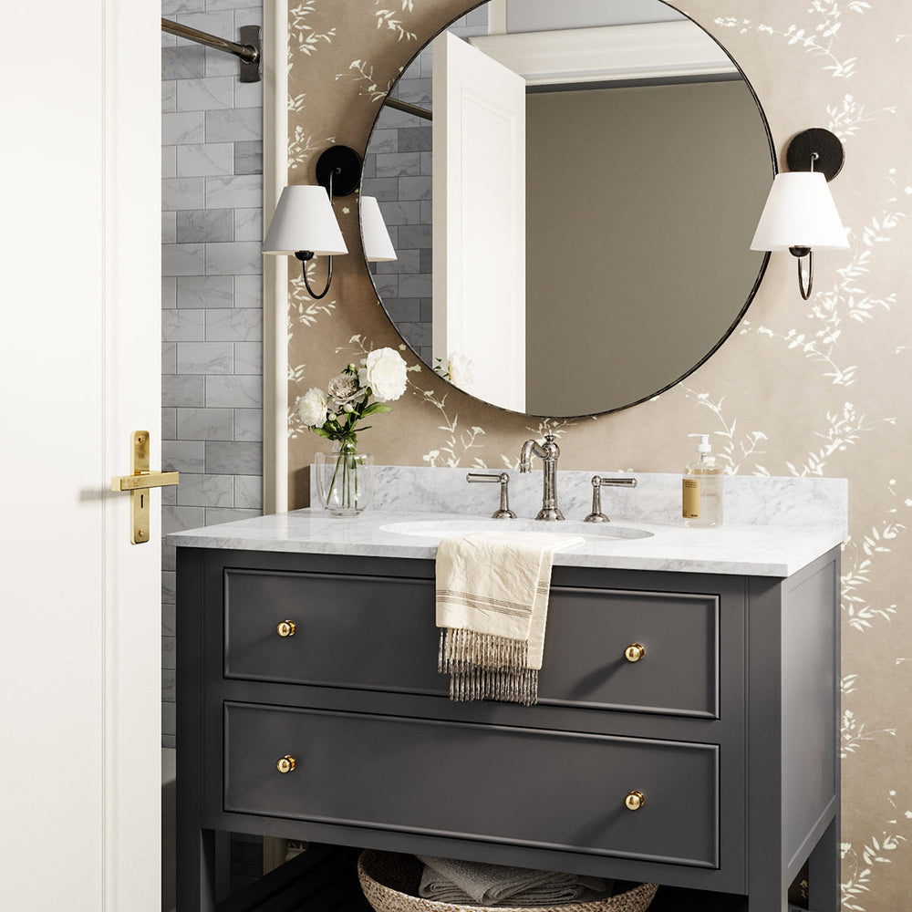 Rose Single Swoop Sconce