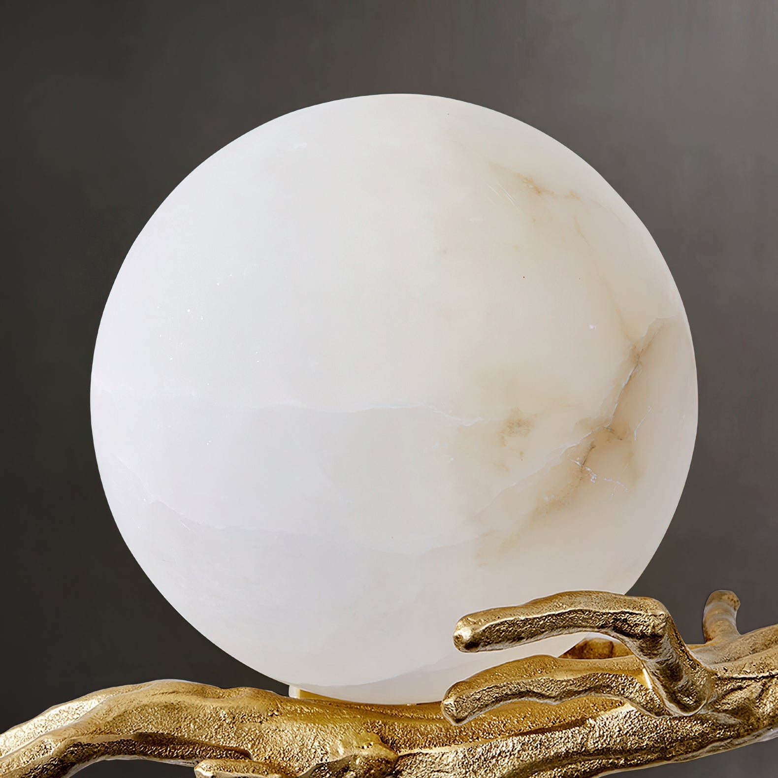 Ormirara Modern Minimalist Retro Twigs Alabaster Wall Lamp - Lamp Copper