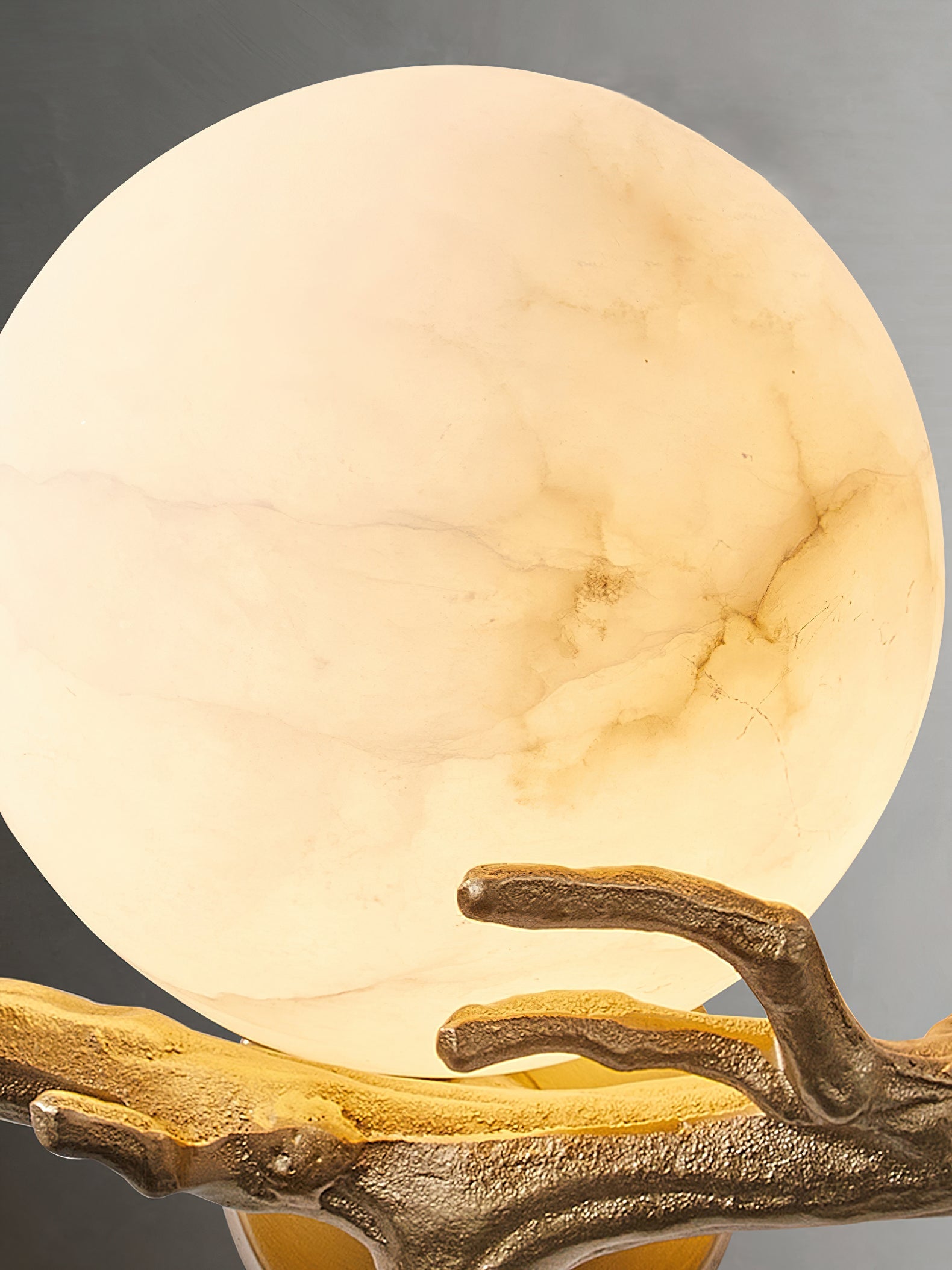 Ormirara Modern Minimalist Retro Twigs Alabaster Wall Lamp - Lamp Copper