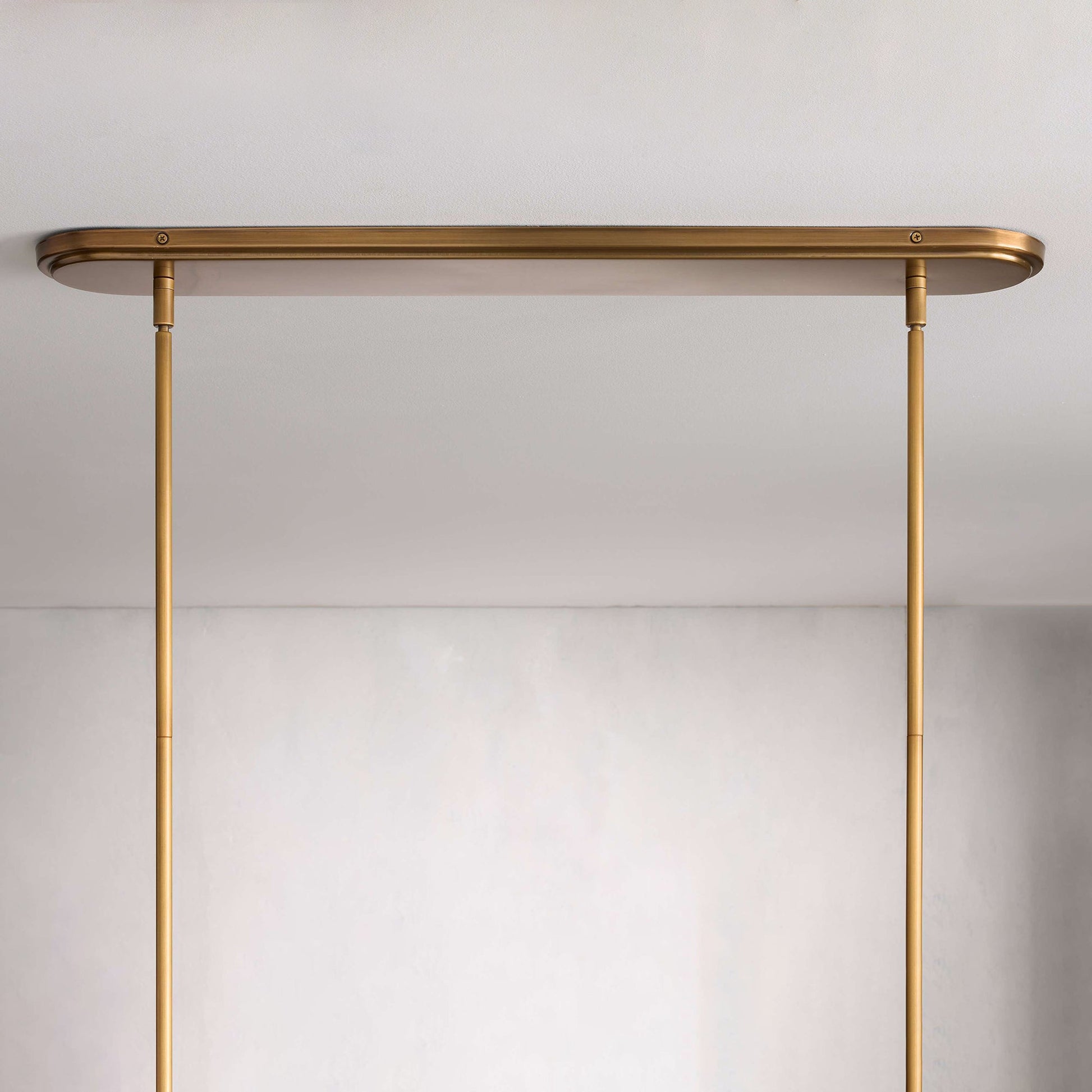 Eurvinen Vintage Industrial Linear Metal Fabric Chandelier - Lamp Copper