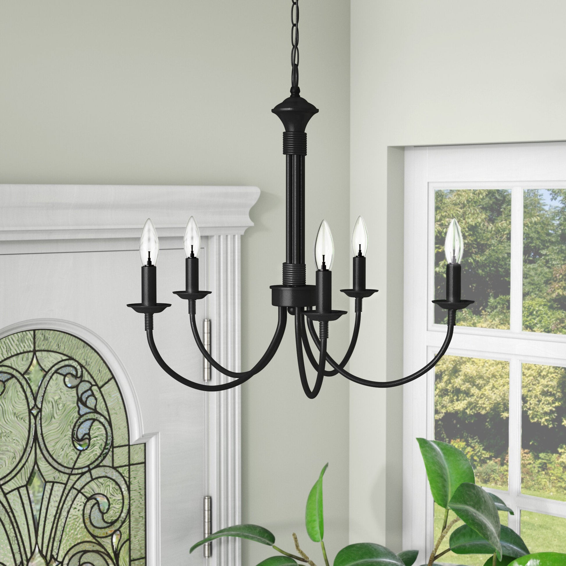 Vecarisra Vintage Industrial Metal Chandelier - Lamp Copper