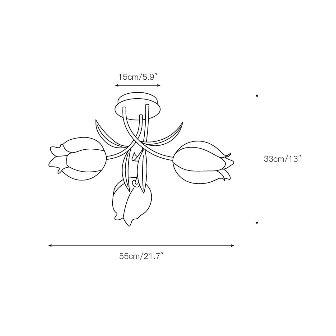 Armarila Individual Creativity Metal Ceiling Lamp - Lamp Copper