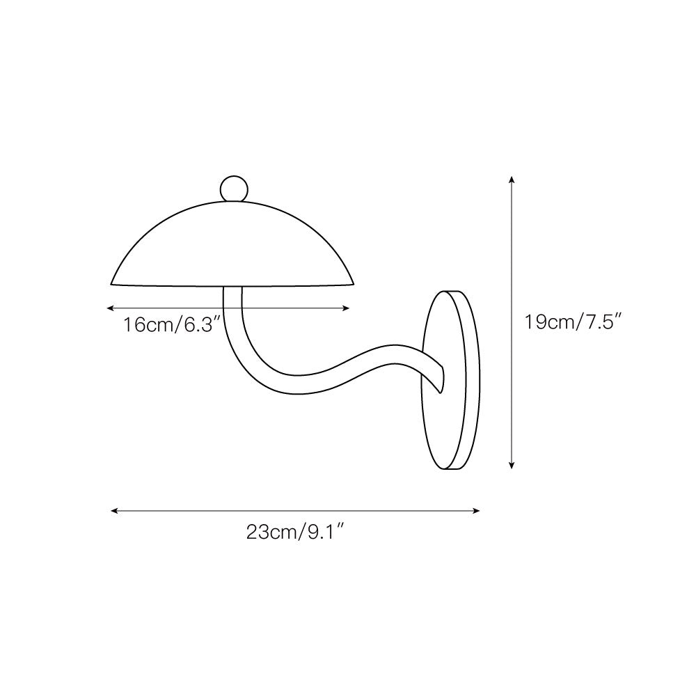 Errina Modern Minimalist Ripple Metal Wall Lamp - Lamp Copper