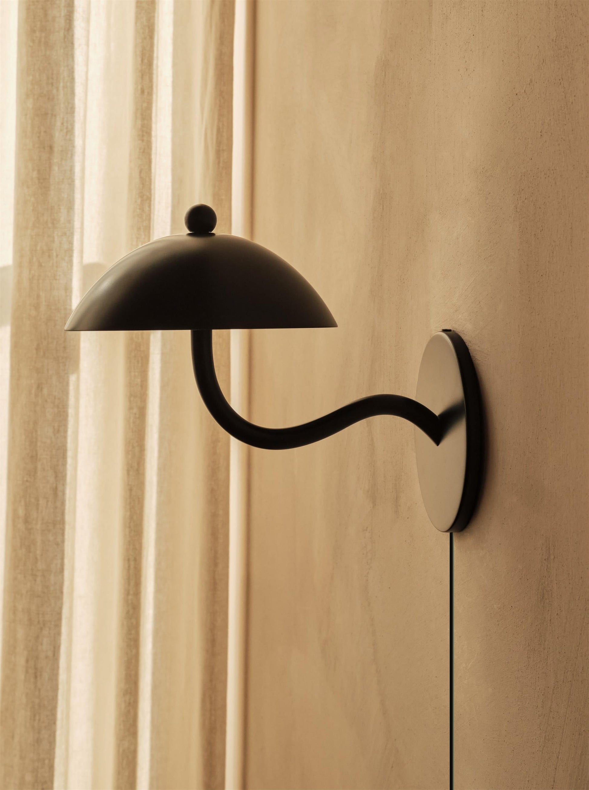 Cetalan Vintage Ripple Plug-in Metal Wall Lamp - Lamp Copper