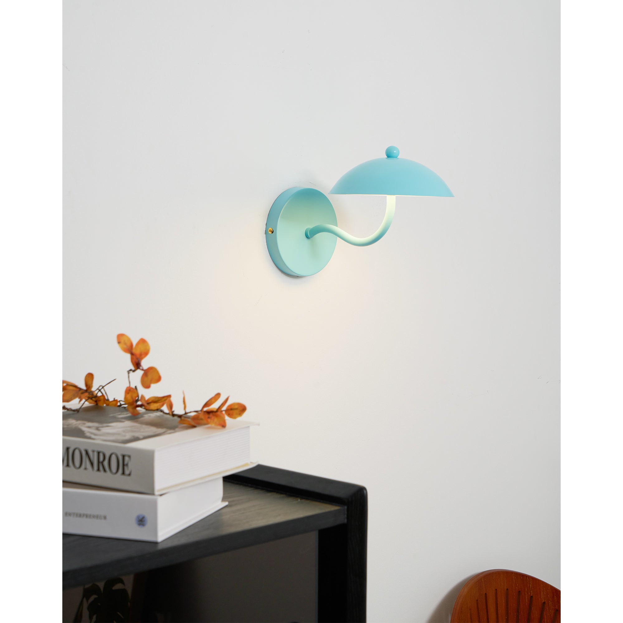 Errina Modern Minimalist Ripple Metal Wall Lamp - Lamp Copper