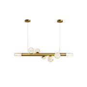 Avaros Modern Minimalist Alabaster Pendant Light - Lamp Copper