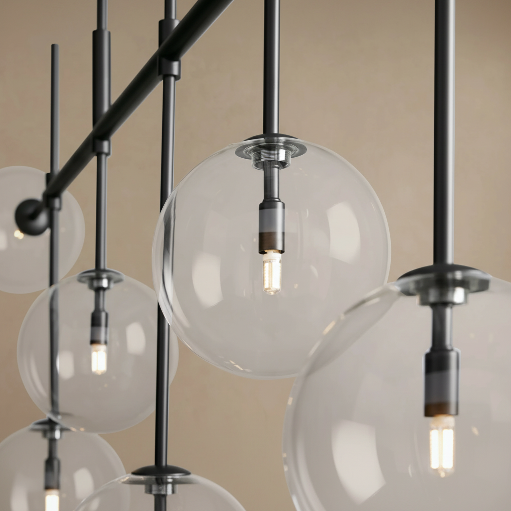 Kiara 60 Linear Chandelier in Bronze