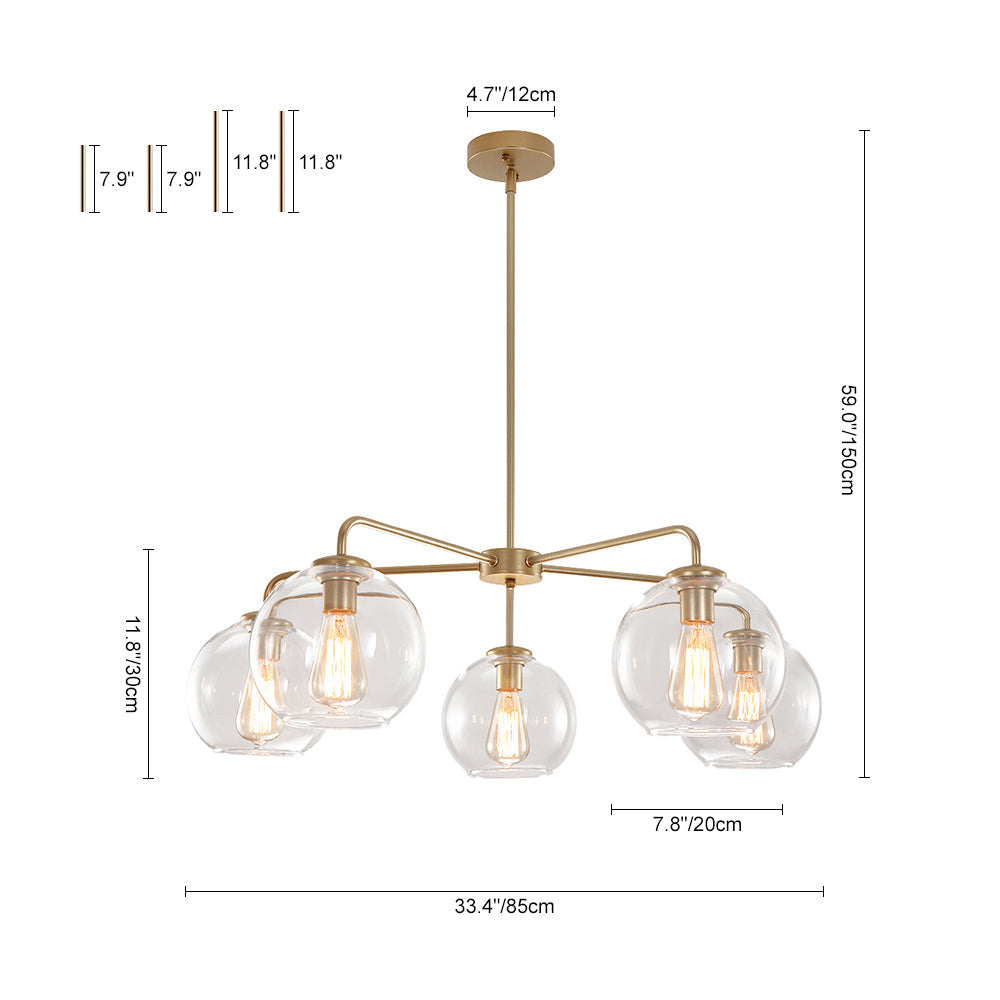 Sifuli Modern Glass Chandelier
