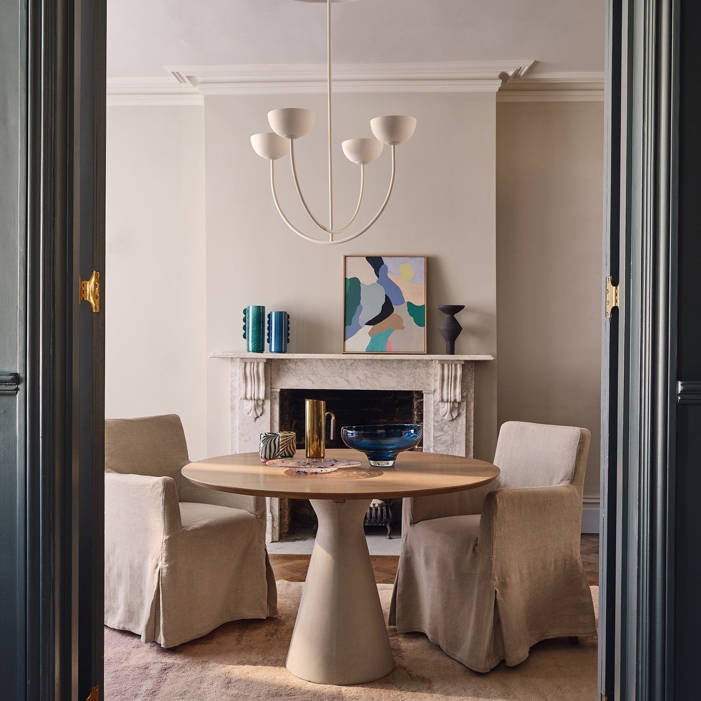 Sytala Modern Minimalist Metal Ceramics Chandelier - Lamp Copper
