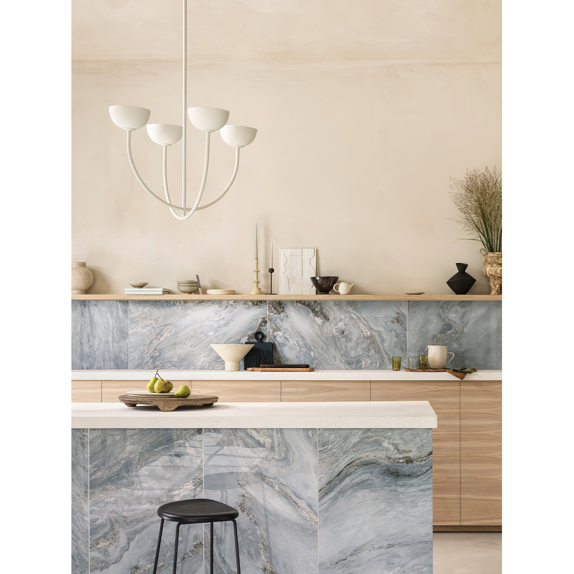 Sytala Modern Minimalist Metal Ceramics Chandelier - Lamp Copper