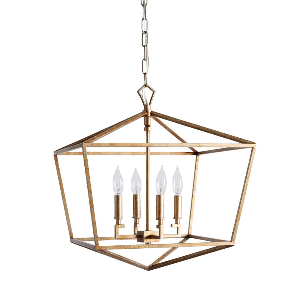 Silva Design Pendant Light Brass Metal Bedroom Living Room - Letslighting