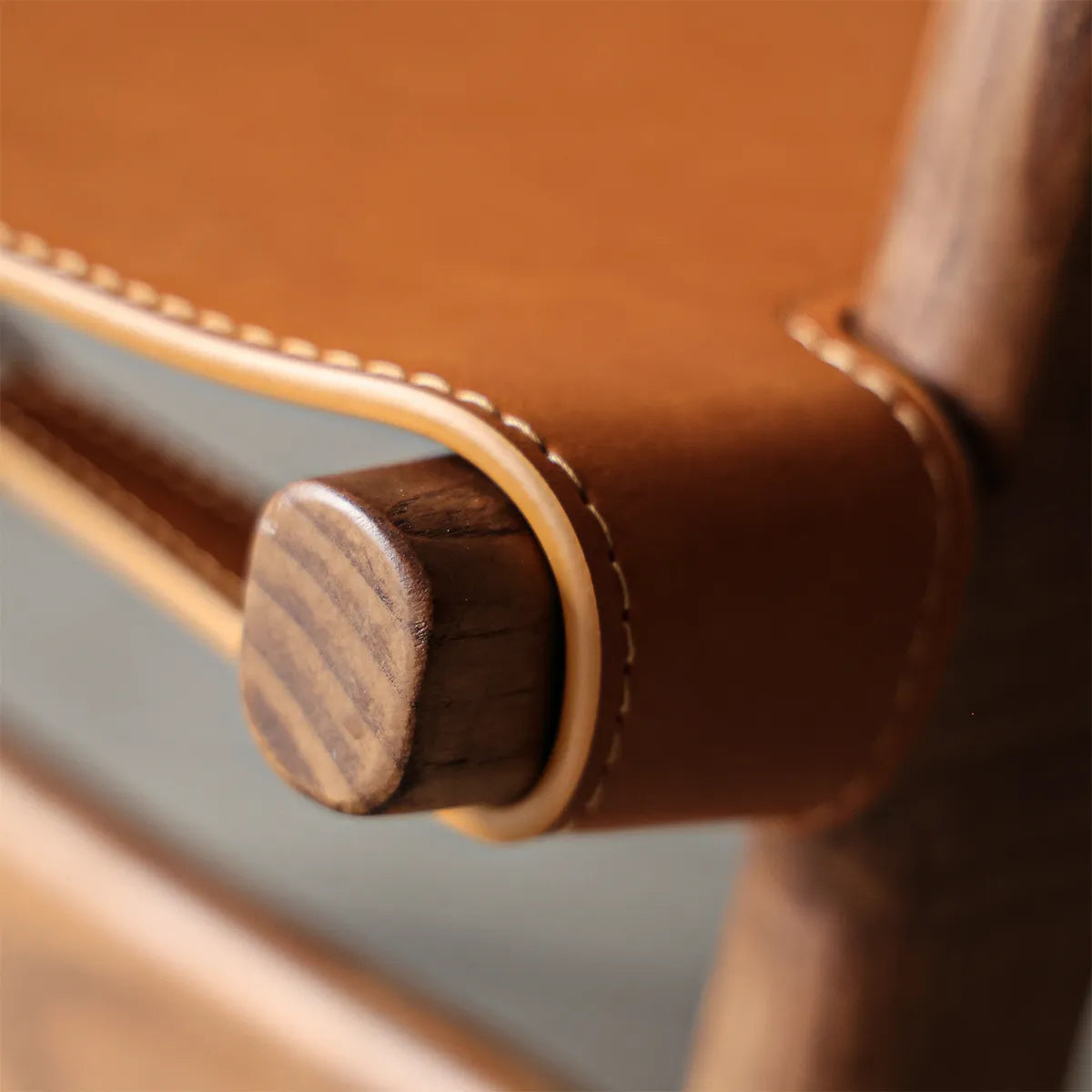 Remi Chair. Chestnut Leather Premium Lounge Chair
