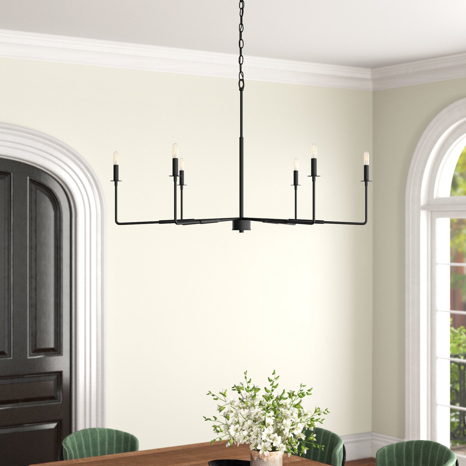 Blikuvyi Modern Industrial Minimalist Metal Chandelier