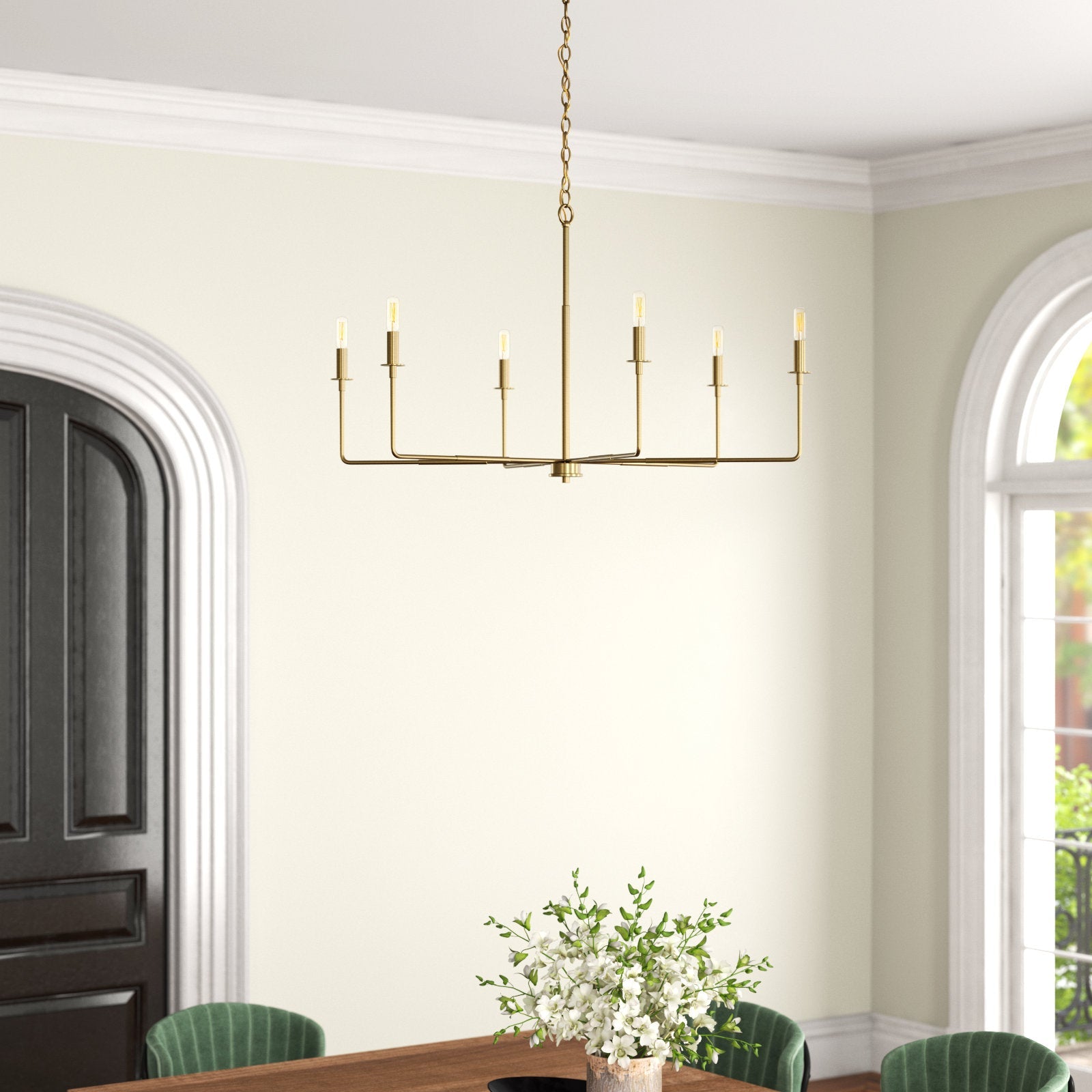 Blikuvyi Modern Industrial Minimalist Metal Chandelier