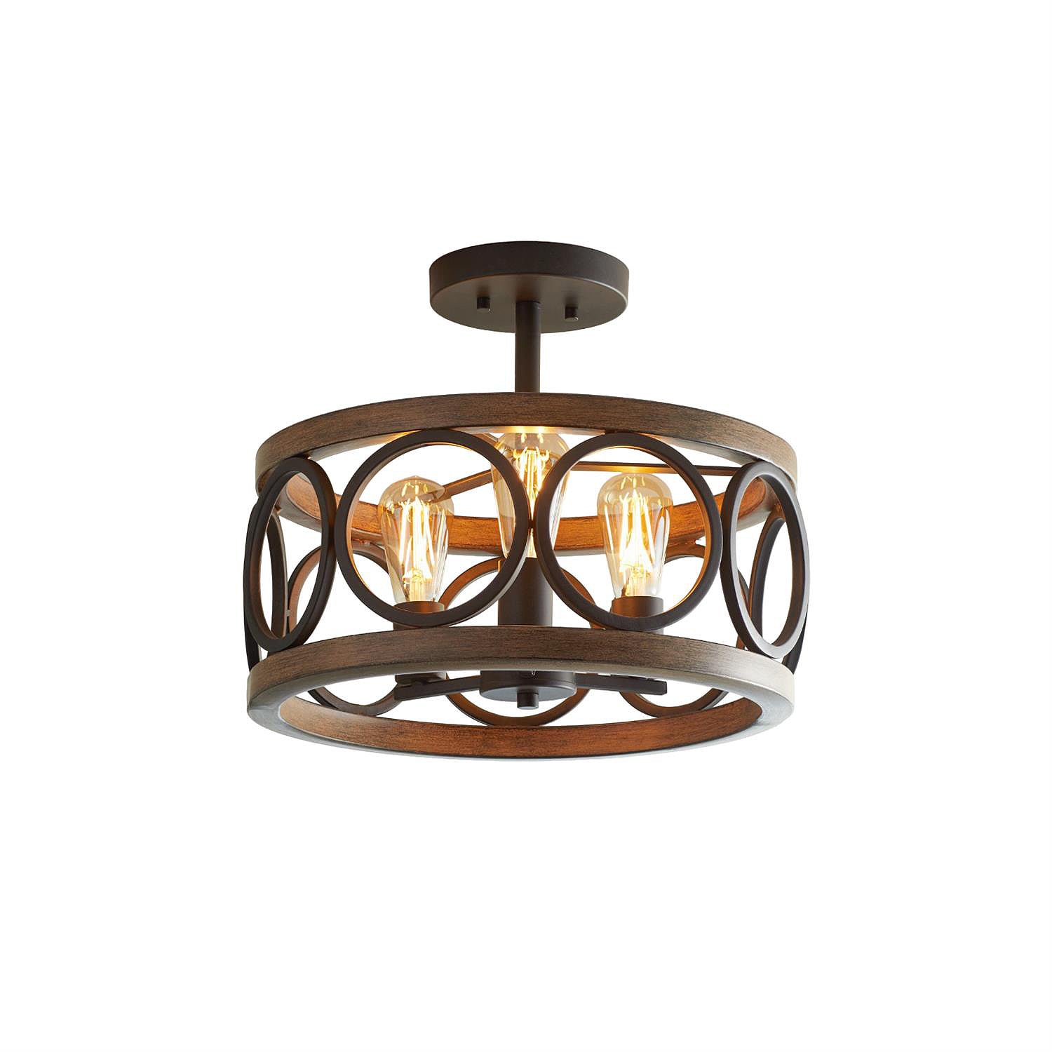 Arthaen Vintage Industrial Metal Ceiling Light - Lamp Copper