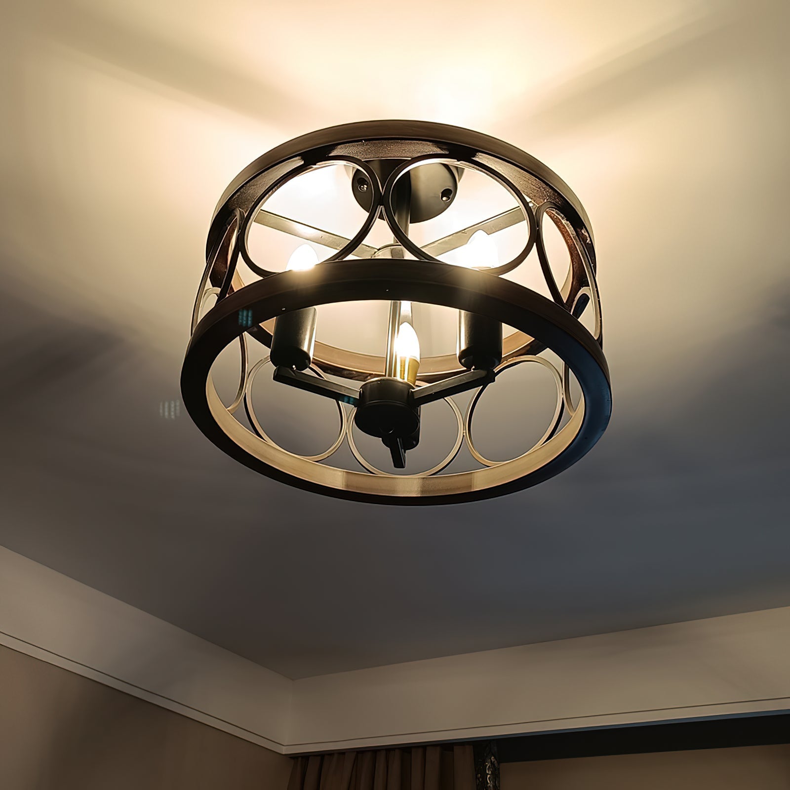 Arthaen Vintage Industrial Metal Ceiling Light - Lamp Copper