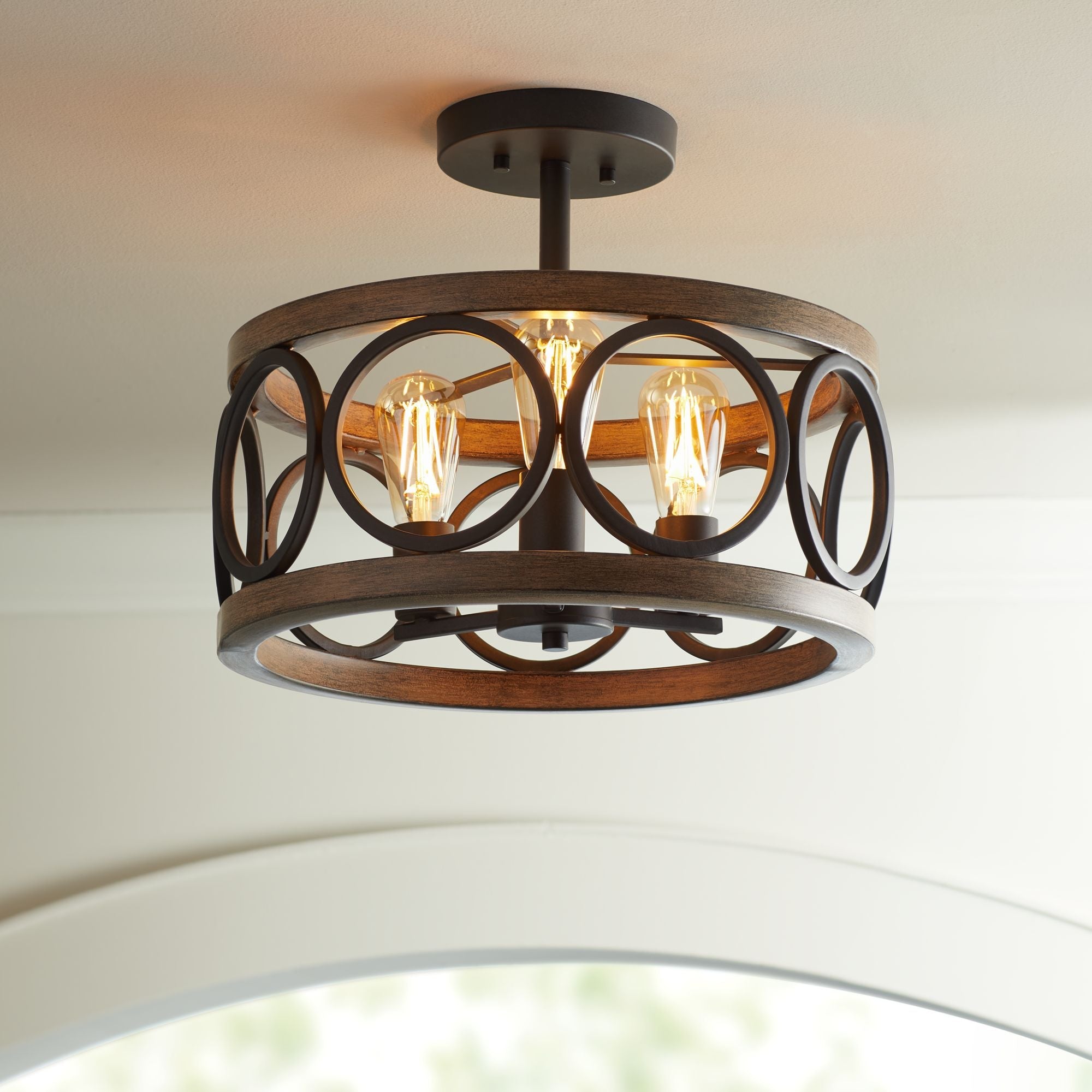 Arthaen Vintage Industrial Metal Ceiling Light - Lamp Copper