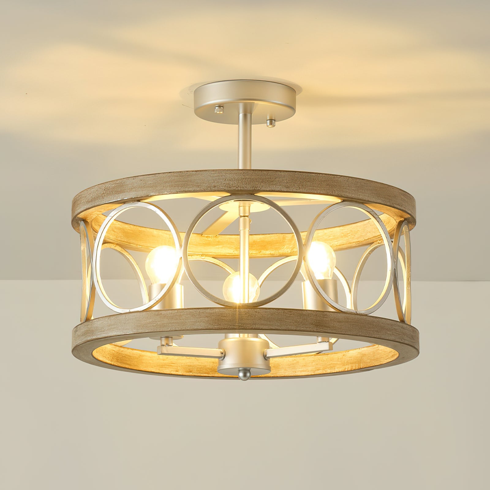 Arthaen Vintage Industrial Metal Ceiling Light - Lamp Copper
