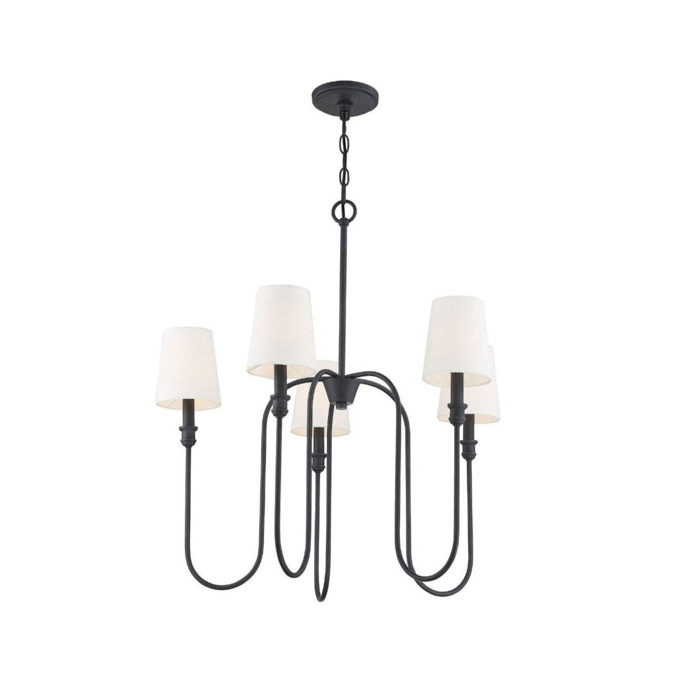 Evraeel Modern Minimalist Metal Fabric Chandelier - Lamp Copper