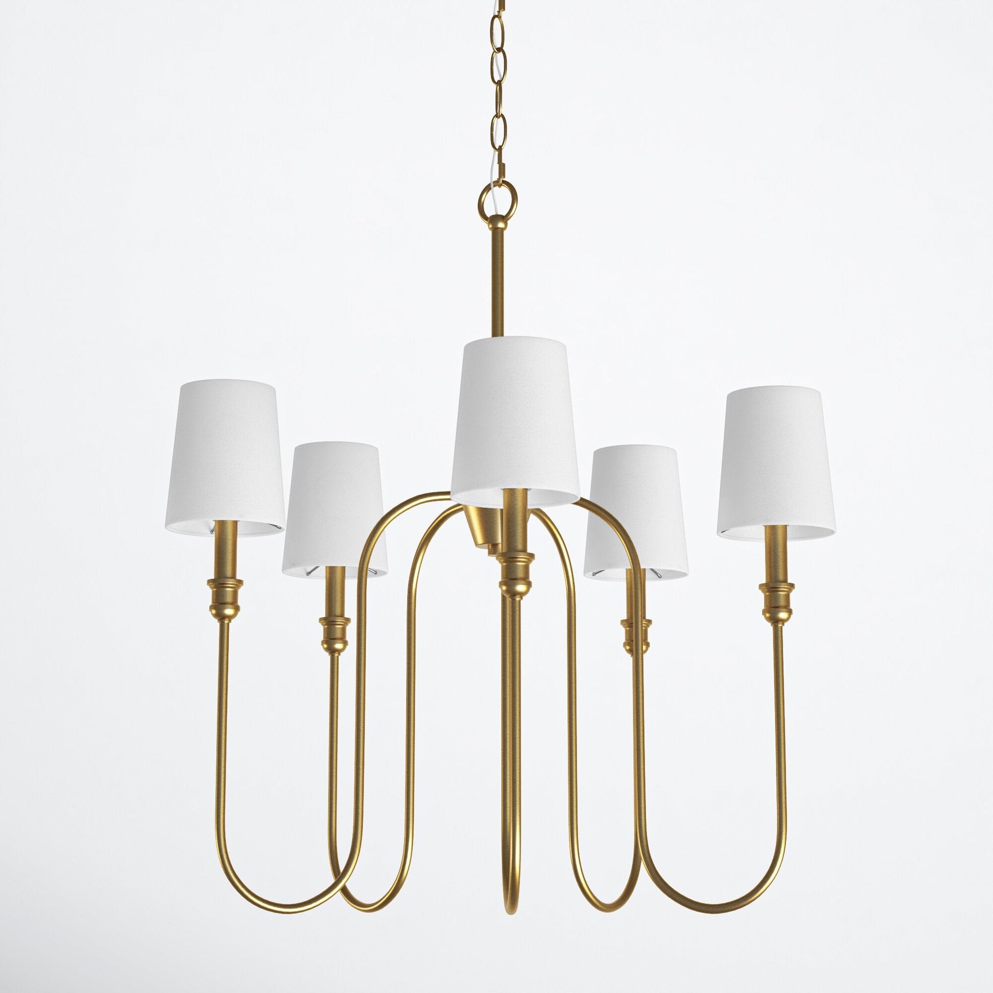 Evraeel Modern Minimalist Metal Fabric Chandelier - Lamp Copper