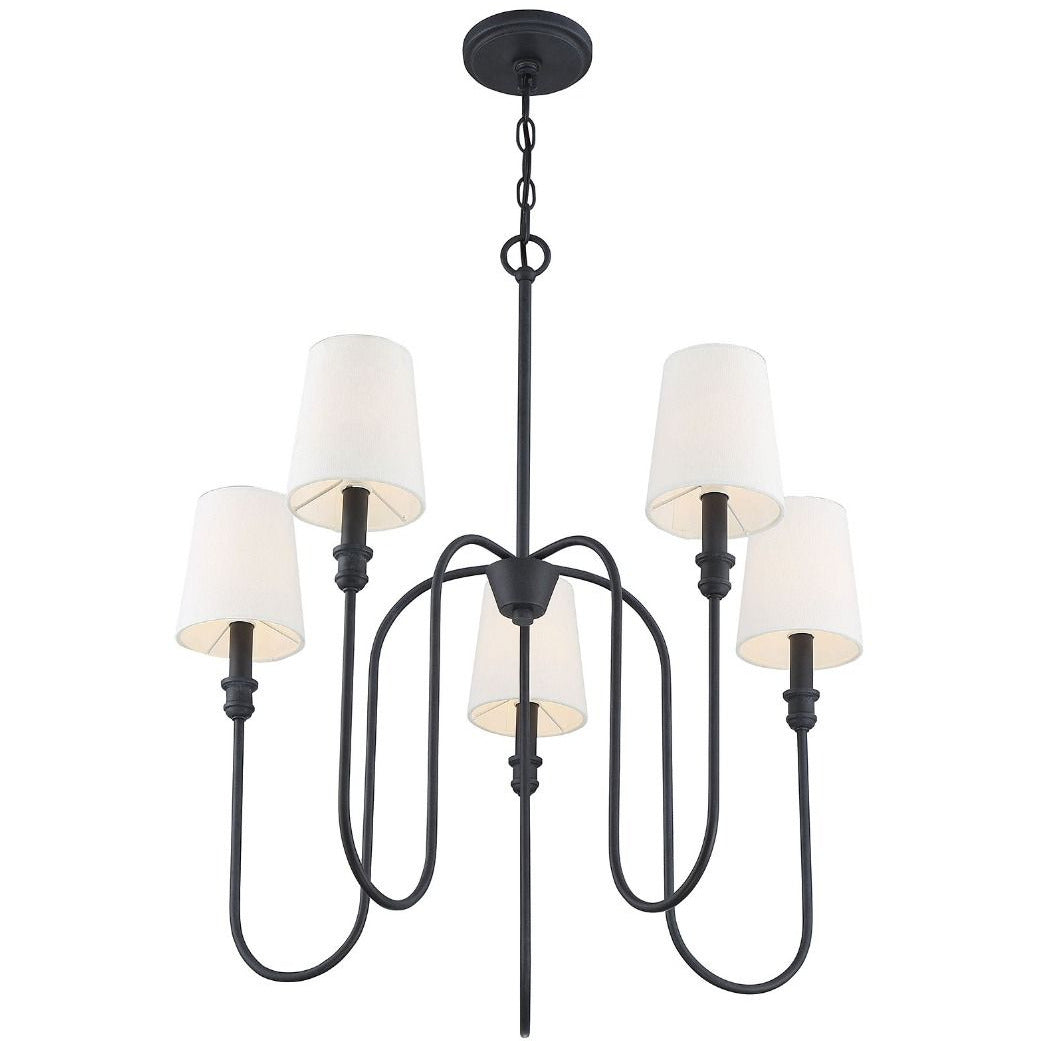Evraeel Modern Minimalist Metal Fabric Chandelier - Lamp Copper