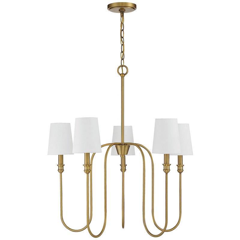 Evraeel Modern Minimalist Metal Fabric Chandelier - Lamp Copper