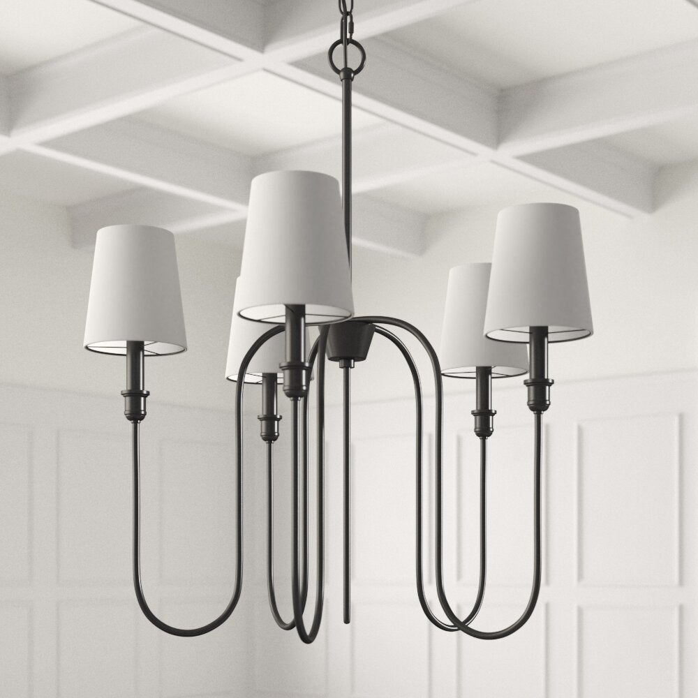 Evraeel Modern Minimalist Metal Fabric Chandelier - Lamp Copper