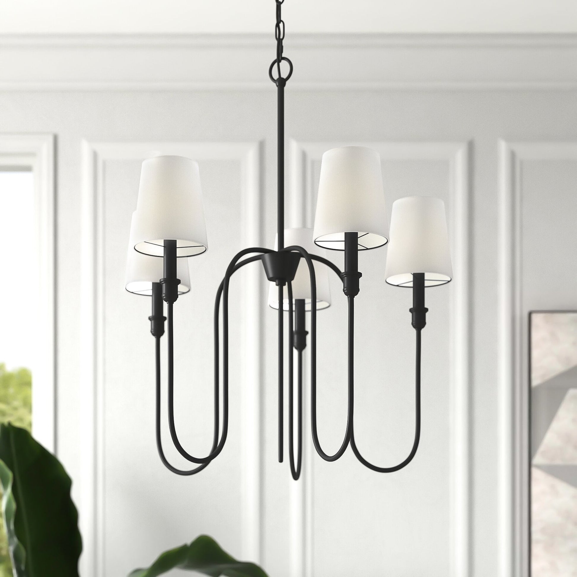 Evraeel Modern Minimalist Metal Fabric Chandelier - Lamp Copper