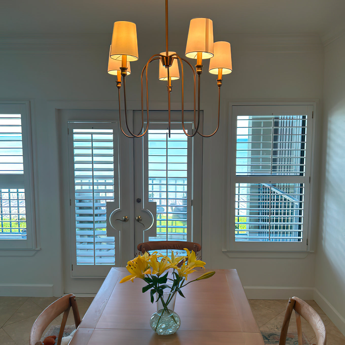 Evraeel Modern Minimalist Metal Fabric Chandelier - Lamp Copper