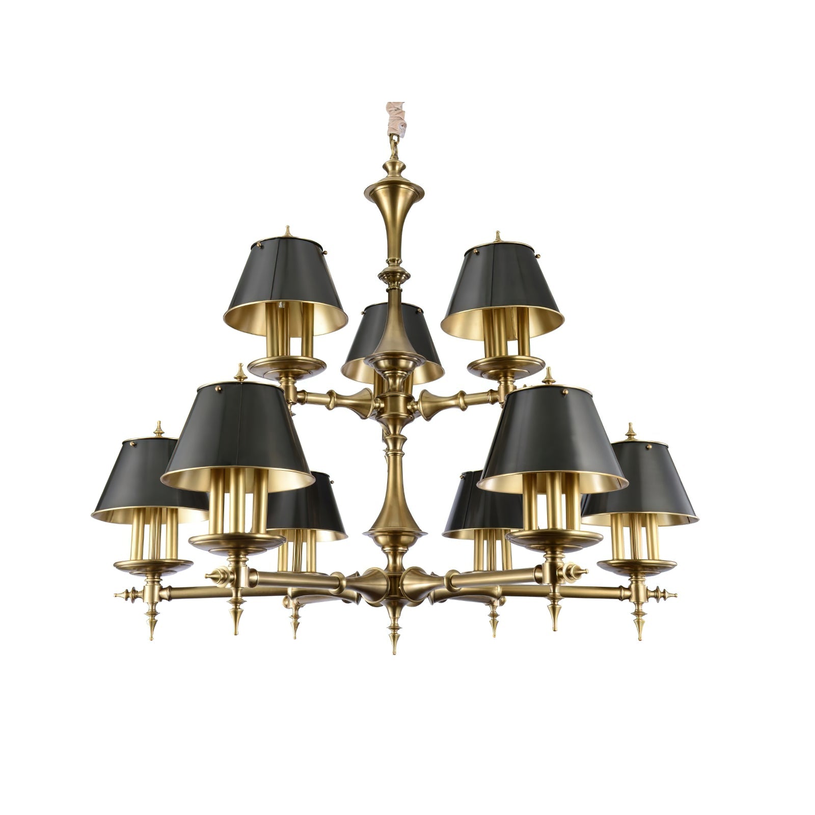 Comarion Vintage Traditional Metal Chandelier - Lamp Copper