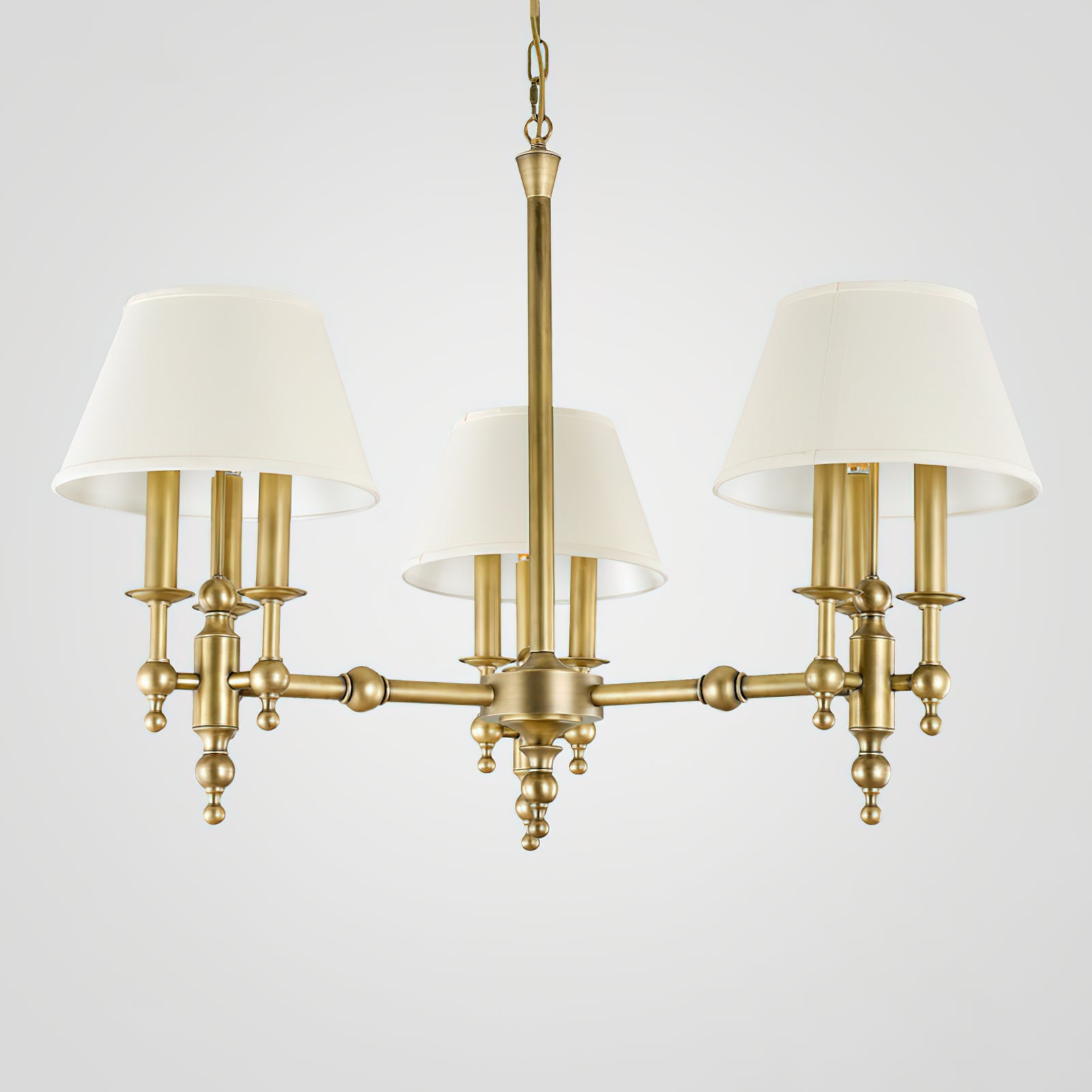 Comarion Vintage Traditional Metal Chandelier - Lamp Copper