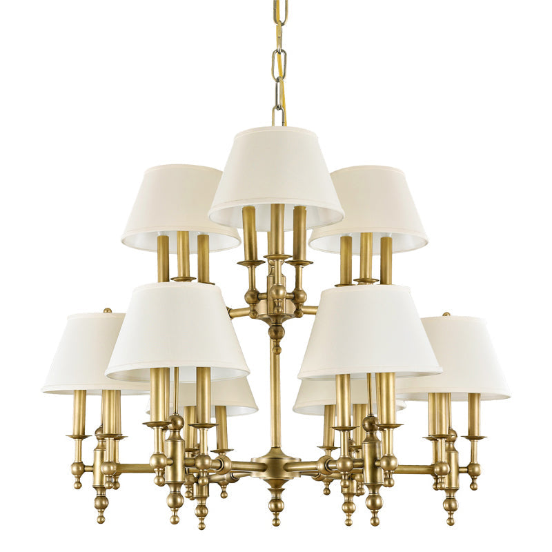 Comarion Vintage Traditional Metal Chandelier - Lamp Copper