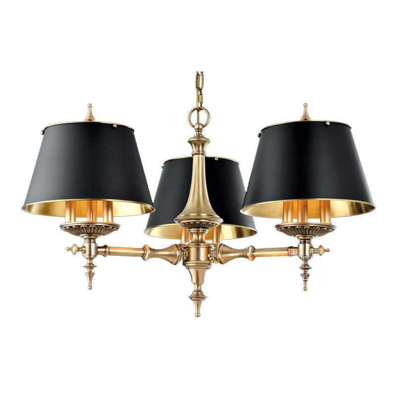 Comarion Vintage Traditional Metal Chandelier - Lamp Copper