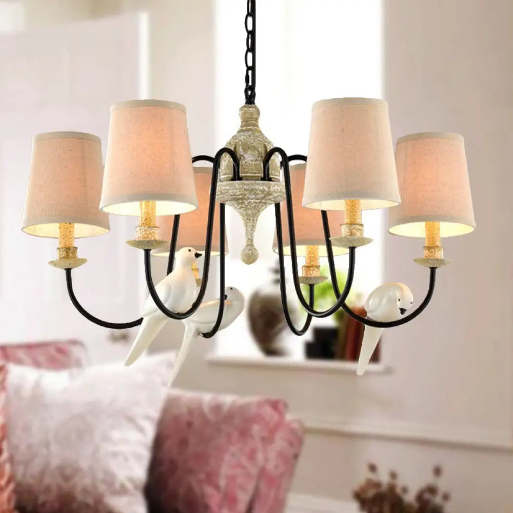 Avcarora Postmodern Luxury Fabric Metal Chandelier - Lamp Copper