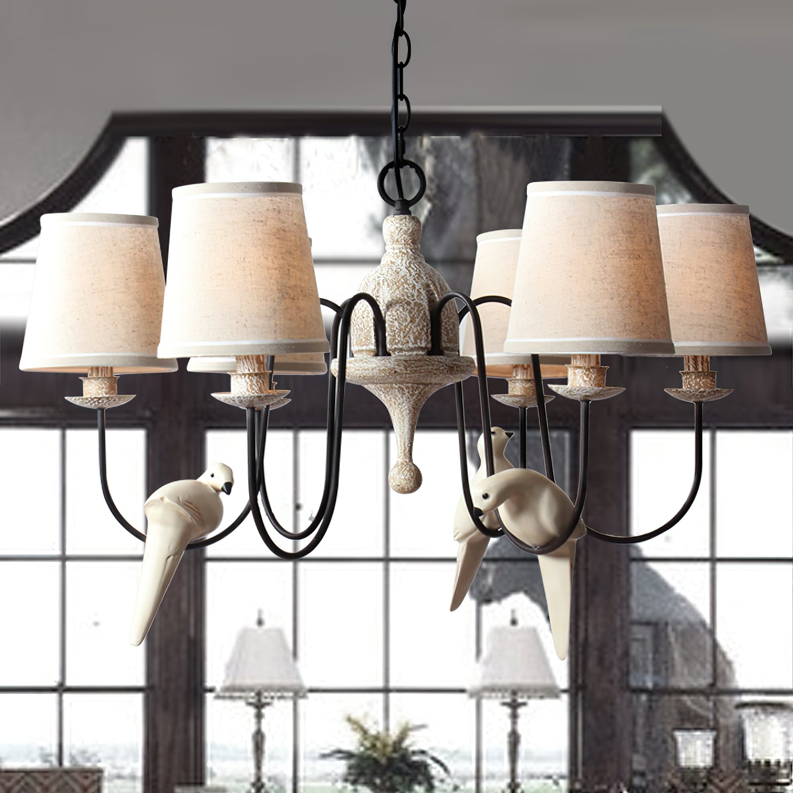 Avcarora Postmodern Luxury Fabric Metal Chandelier - Lamp Copper