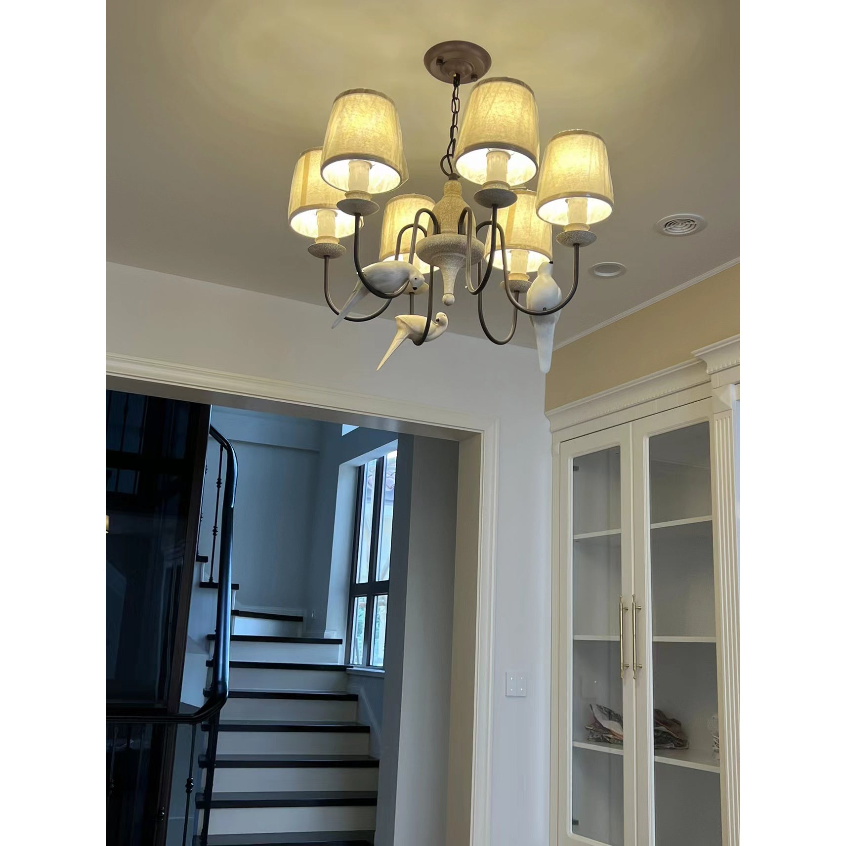 Avcarora Postmodern Luxury Fabric Metal Chandelier - Lamp Copper