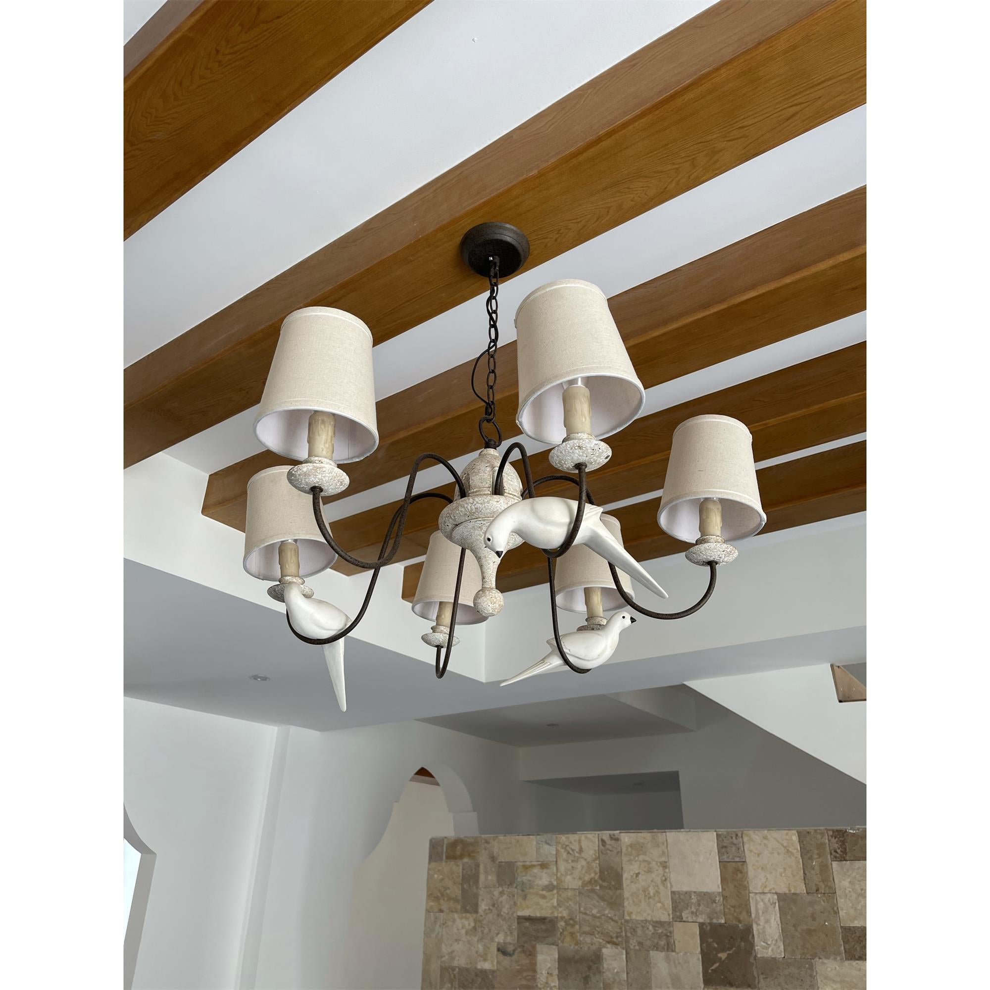 Avcarora Postmodern Luxury Fabric Metal Chandelier - Lamp Copper
