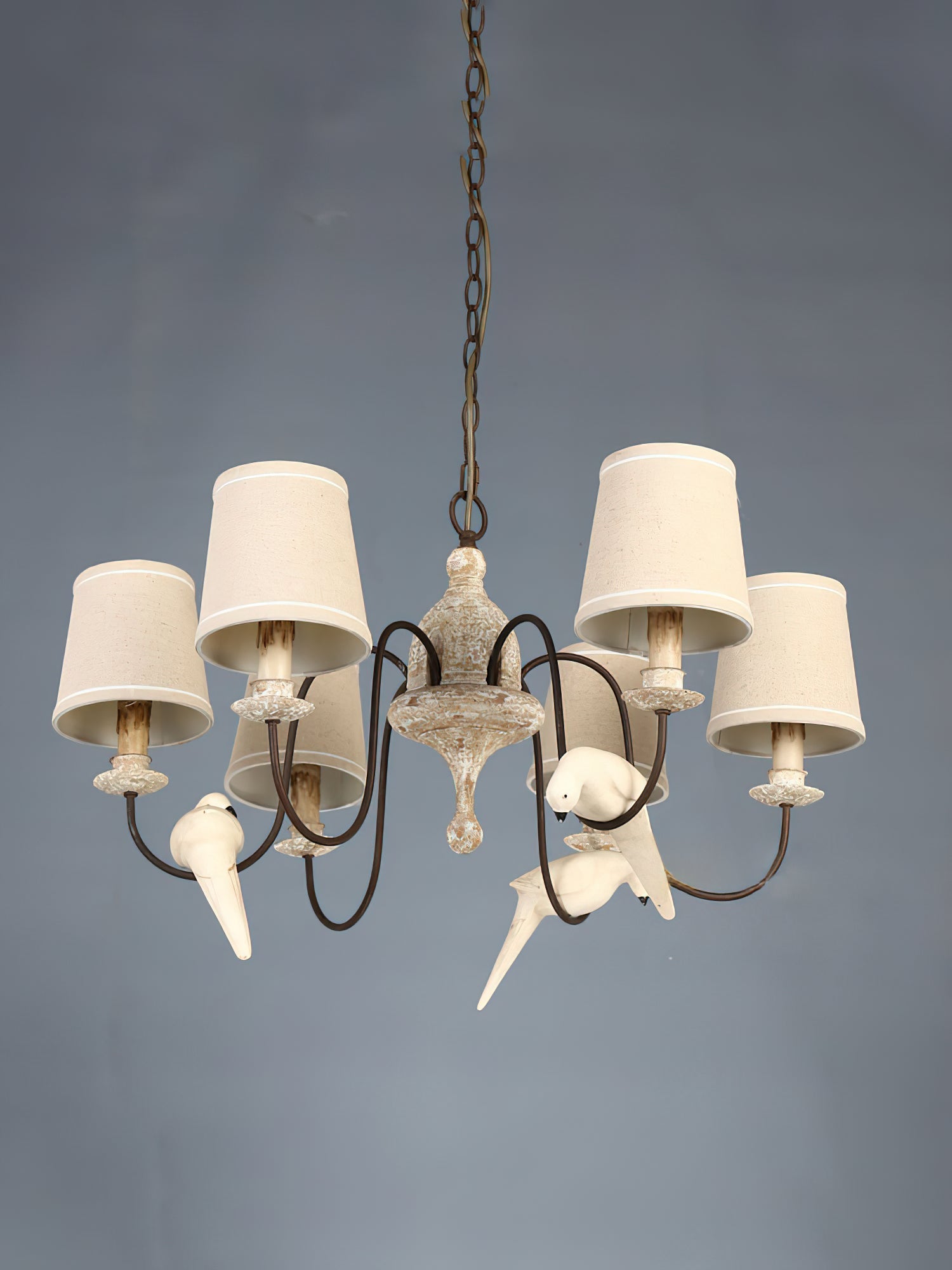Avcarora Postmodern Luxury Fabric Metal Chandelier - Lamp Copper