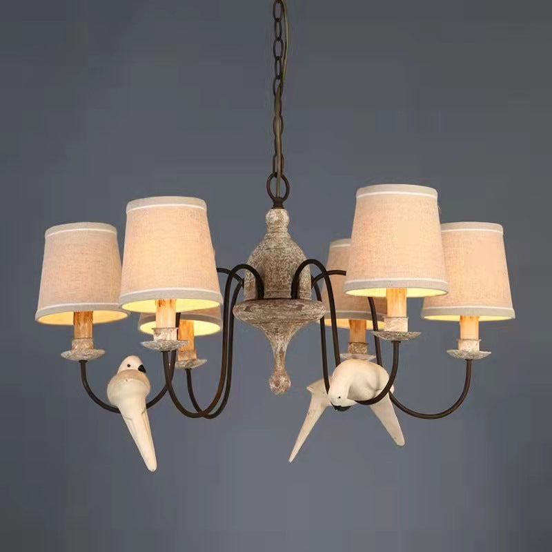Avcarora Postmodern Luxury Fabric Metal Chandelier - Lamp Copper
