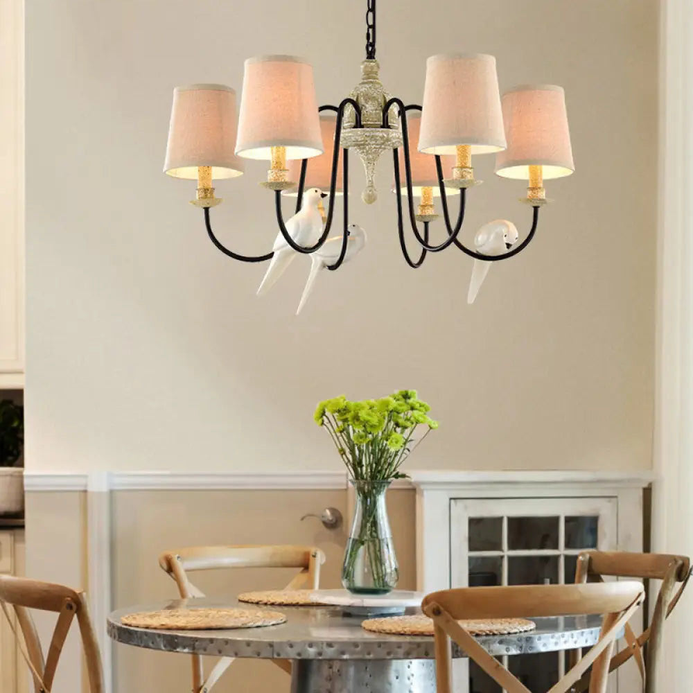 Avcarora Postmodern Luxury Fabric Metal Chandelier - Lamp Copper