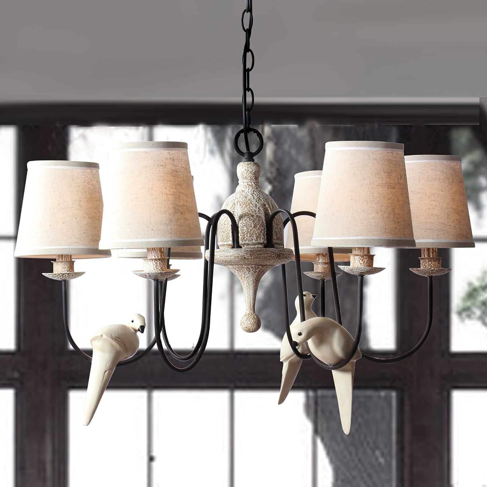 Avcarora Postmodern Luxury Fabric Metal Chandelier - Lamp Copper