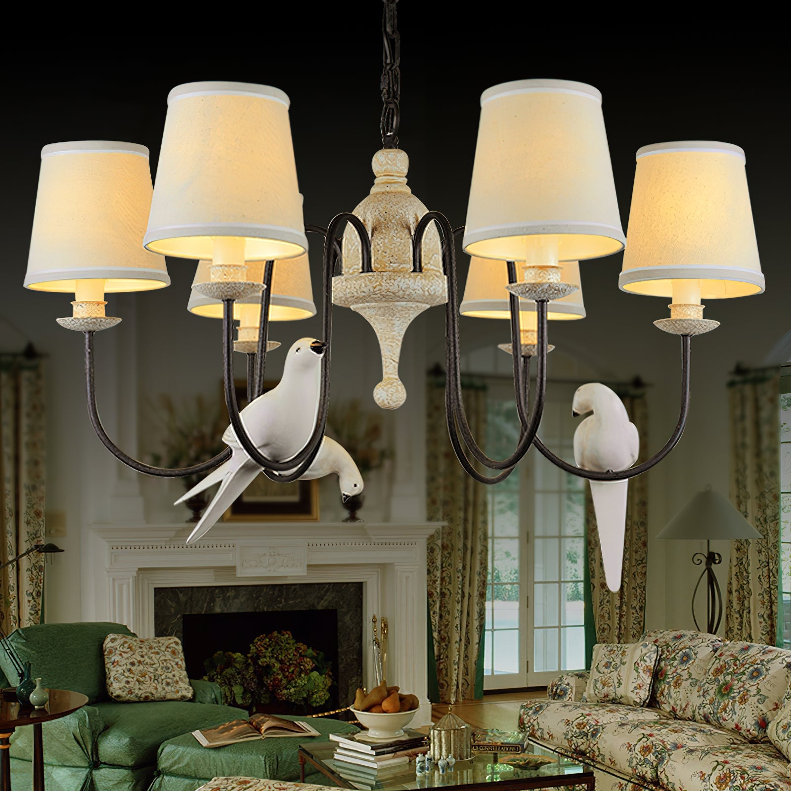 Avcarora Postmodern Luxury Fabric Metal Chandelier - Lamp Copper