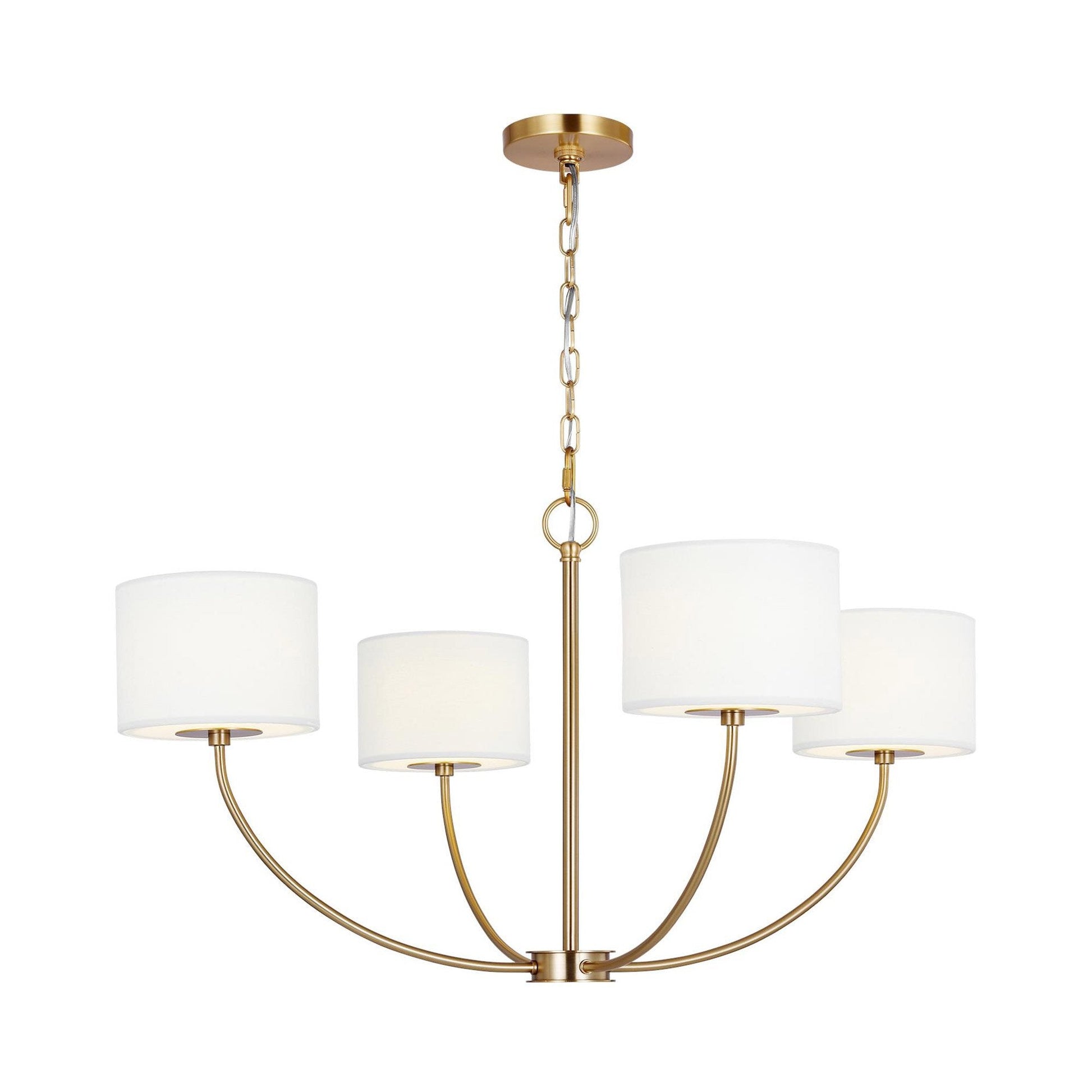 Mycaren Vintage Industrial Brass Fabric Chandelier - Lamp Copper