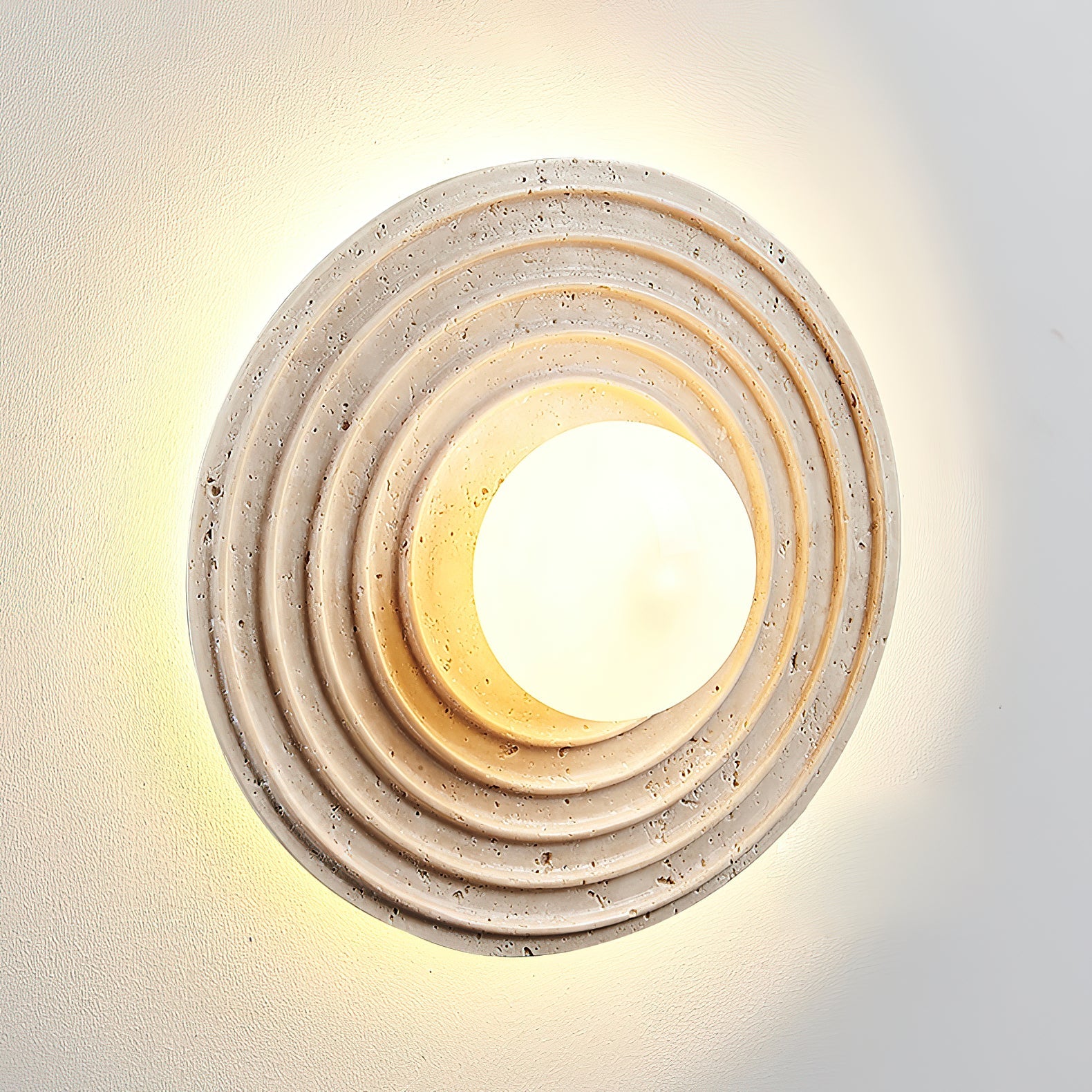 Ilorarae Modern Minimalist Travertine Wall Lamp - Lamp Copper