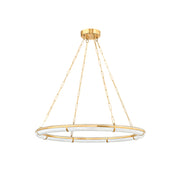 Oltalora Modern Minimalist Alabaster Chandelier - Lamp Copper