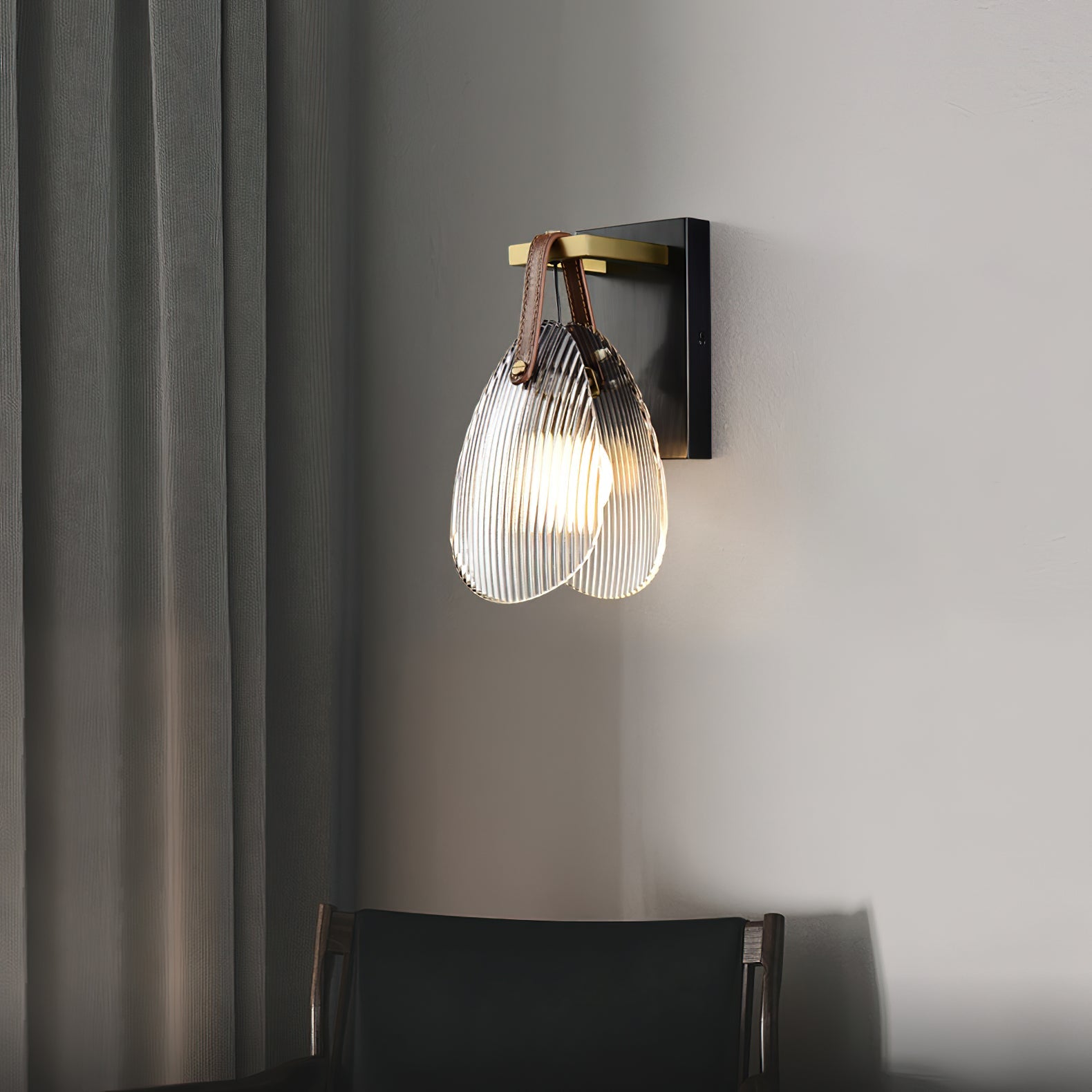 Zaphais Individual Creativity Metal Glass Wall Lamp - Lamp Copper