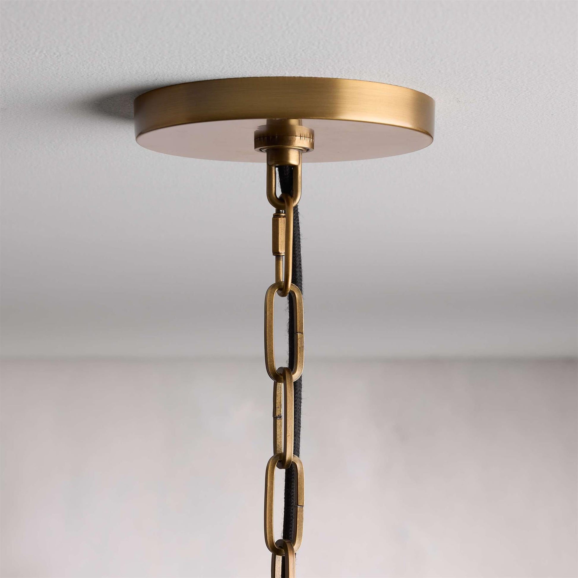 Umira Vintage Industrial Fabric Pendant Light - Lamp Copper