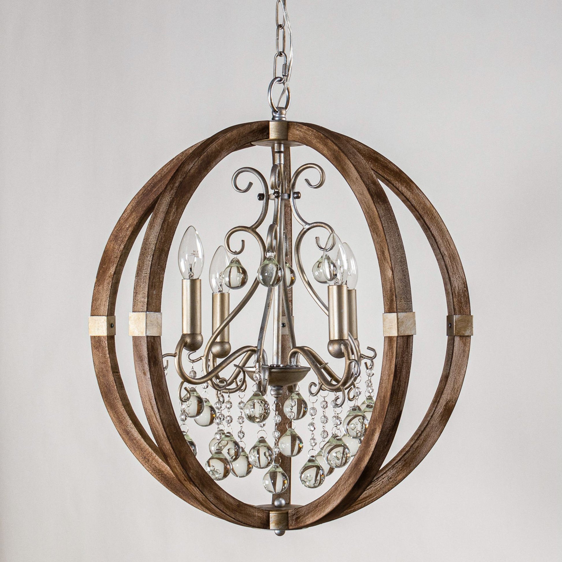 Oltheyra Premium Elegance Wooden Metal Pendant Lamp - Lamp Copper